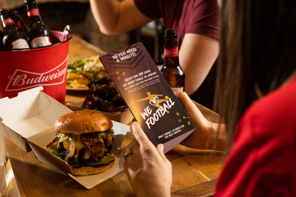 Enjoy a special Football Feasts menu, along with drinks deals and get your order delivered to your table with our mobile ordering service!